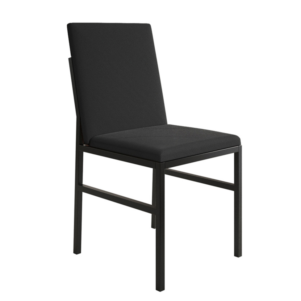 Conjunto com 2 Cadeiras Mônaco Veludo Preto