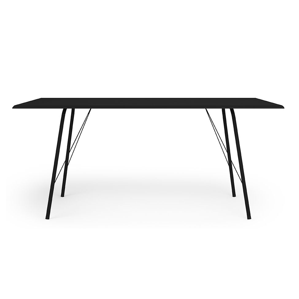 Conjunto de Mesa de Jantar com 4 Cadeiras Angra Suede Bege e Preto 120 cm