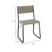 Conjunto de Mesa de Jantar com 4 Cadeiras Angra Suede Bege e Preto 120 cm