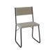 Conjunto de Mesa de Jantar com 4 Cadeiras Angra Suede Bege e Preto 137 cm