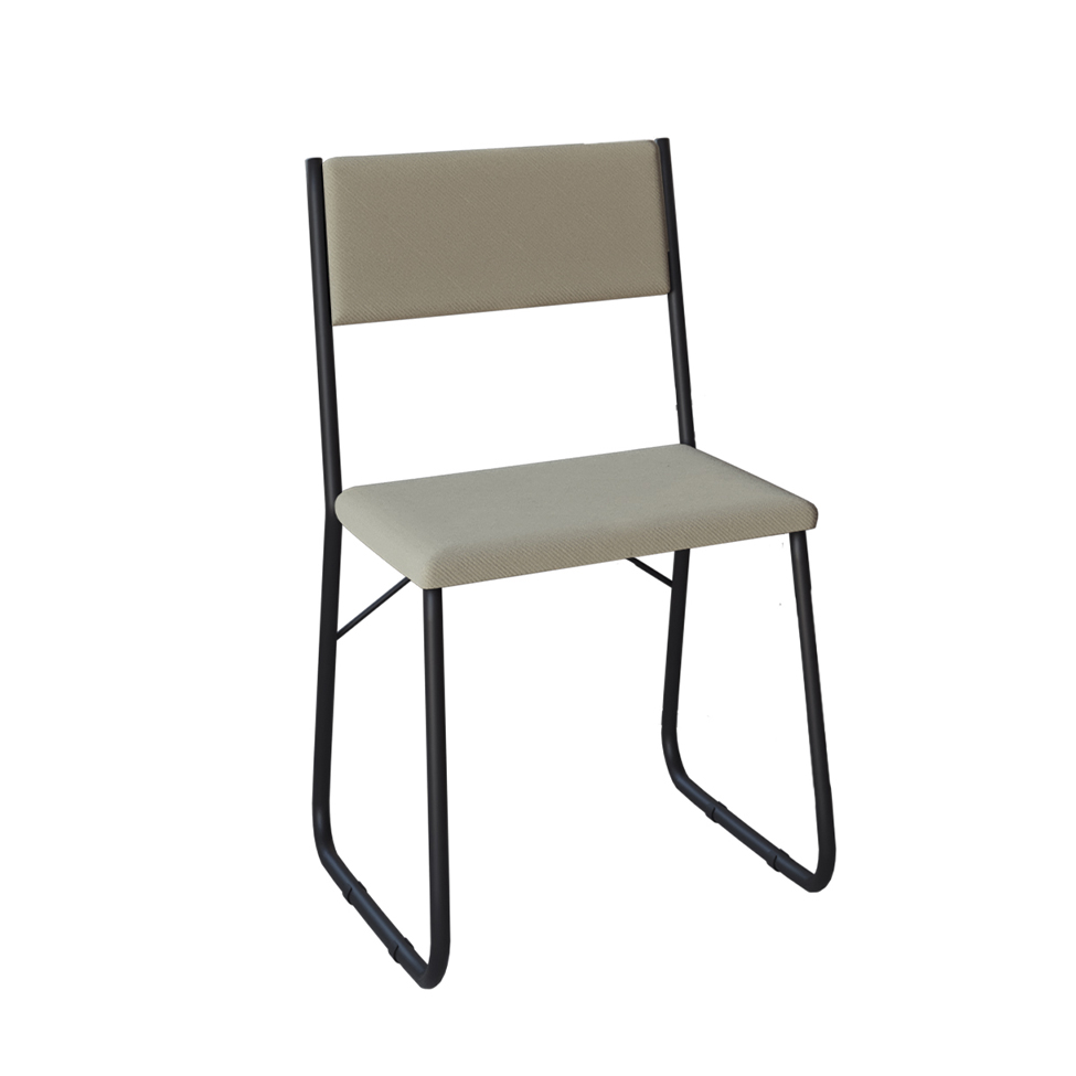 Conjunto de Mesa de Jantar com 4 Cadeiras Angra Suede Bege e Preto 137 cm