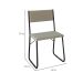 Conjunto de Mesa de Jantar com 4 Cadeiras Angra Suede Bege e Preto 137 cm