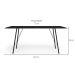 Conjunto de Mesa de Jantar com 4 Cadeiras Angra Suede Marrom e Preto 137 cm