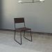 Conjunto de Mesa de Jantar com 4 Cadeiras Angra Suede Marrom e Preto 137 cm