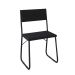 Conjunto de Mesa de Jantar com 4 Cadeiras Angra Suede Preto 120 cm