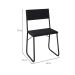 Conjunto de Mesa de Jantar com 4 Cadeiras Angra Suede Preto 120 cm