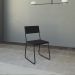 Conjunto de Mesa de Jantar com 4 Cadeiras Angra Suede Preto 120 cm