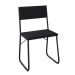 Conjunto de Mesa de Jantar com 4 Cadeiras Angra Suede Preto 137 cm