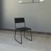 Conjunto de Mesa de Jantar com 4 Cadeiras Angra Suede Preto 137 cm