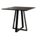 Conjunto de Mesa de Jantar com 4 Cadeiras Mônaco Veludo Marrom e Preto