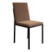Conjunto de Mesa de Jantar com 4 Cadeiras Mônaco Veludo Marrom e Preto