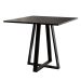 Conjunto de Mesa de Jantar com 4 Cadeiras Mônaco Veludo Preto