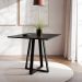 Conjunto de Mesa de Jantar com 4 Cadeiras Mônaco Veludo Preto