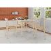 Conjunto de Mesa de Jantar com 4 Cadeiras e Tampo de Madeira Katrina Bege