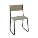 Conjunto de Mesa de Jantar com 6 Cadeiras Angra Suede Bege e Preto 150 cm