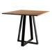 Conjunto de Mesa de Jantar com Tampo Imbuia e 4 Cadeiras Mônaco Veludo Bege e Preto