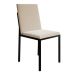 Conjunto de Mesa de Jantar com Tampo Imbuia e 4 Cadeiras Mônaco Veludo Bege e Preto