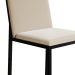 Conjunto de Mesa de Jantar com Tampo Imbuia e 4 Cadeiras Mônaco Veludo Bege e Preto