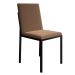 Conjunto de Mesa de Jantar com Tampo Imbuia e 4 Cadeiras Mônaco Veludo Marrom e Preto