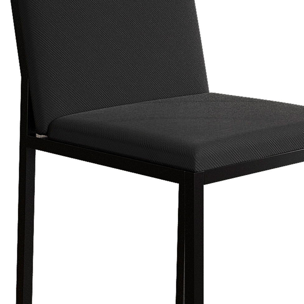 Conjunto de Mesa de Jantar com Tampo Imbuia e 4 Cadeiras Mônaco Veludo Preto