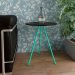 Mesa Lateral Gabriela Wood Azul Turquesa