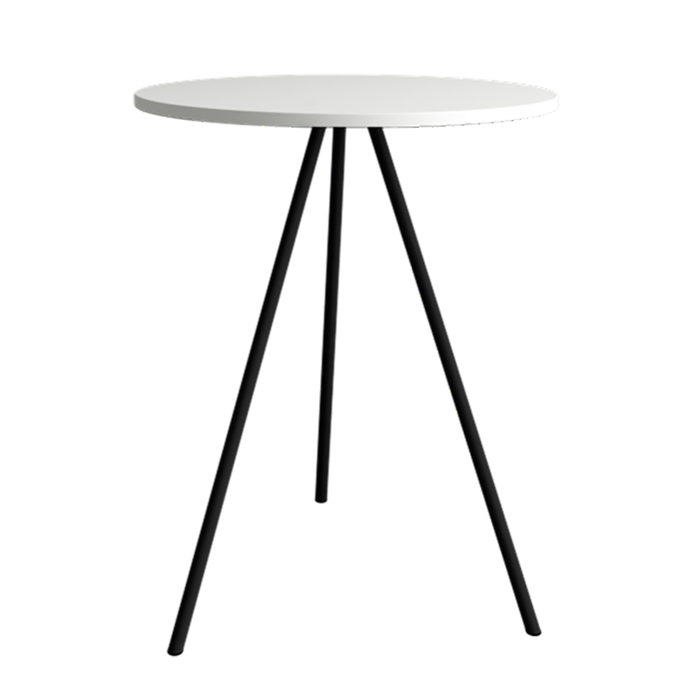 Mesa Lateral Gabriela Wood Branca e Preta