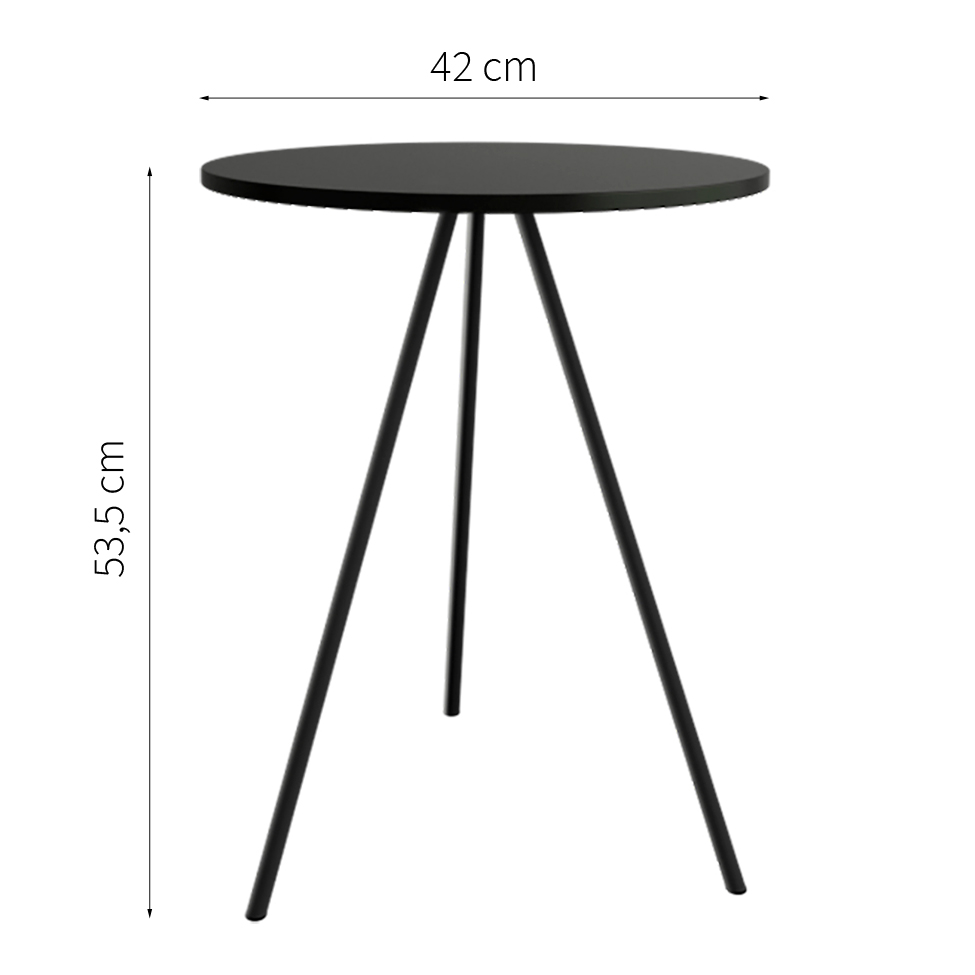 Mesa Lateral Gabriela Wood Preta