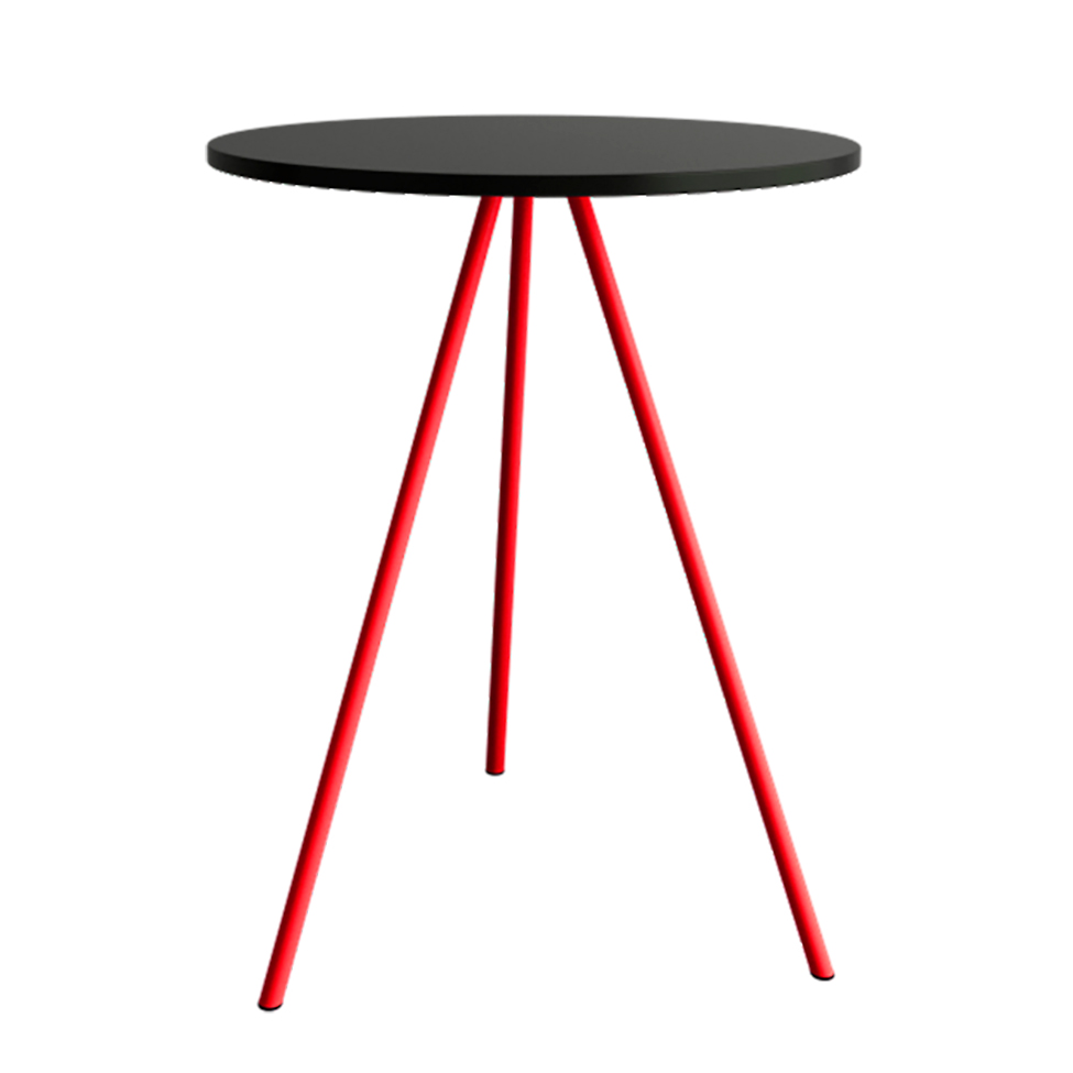 Mesa Lateral Gabriela Wood Vermelha