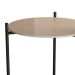 Mesa Lateral Marbella Off White e Preta