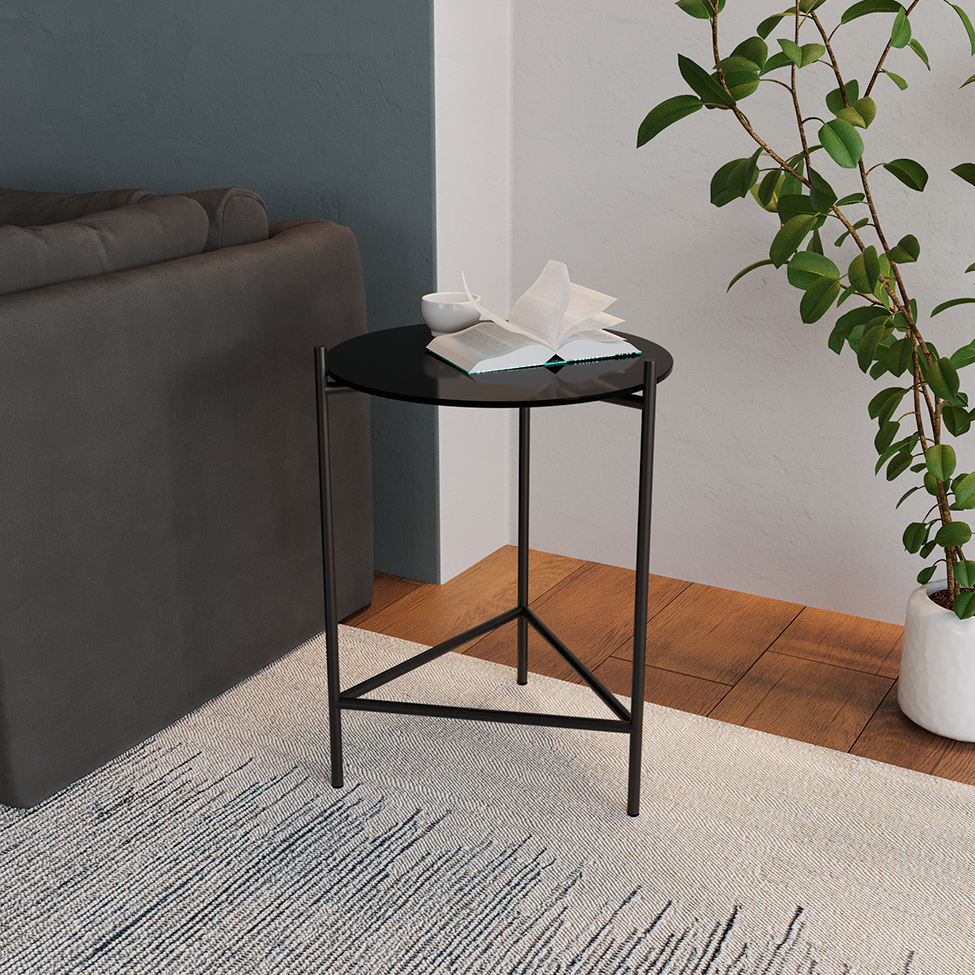 Mesa Lateral Marbella Preta