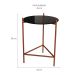 Mesa Lateral Marbella Preta e Cobre
