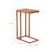 Mesa Lateral Retangular Elena Wood Cobre e Marrom