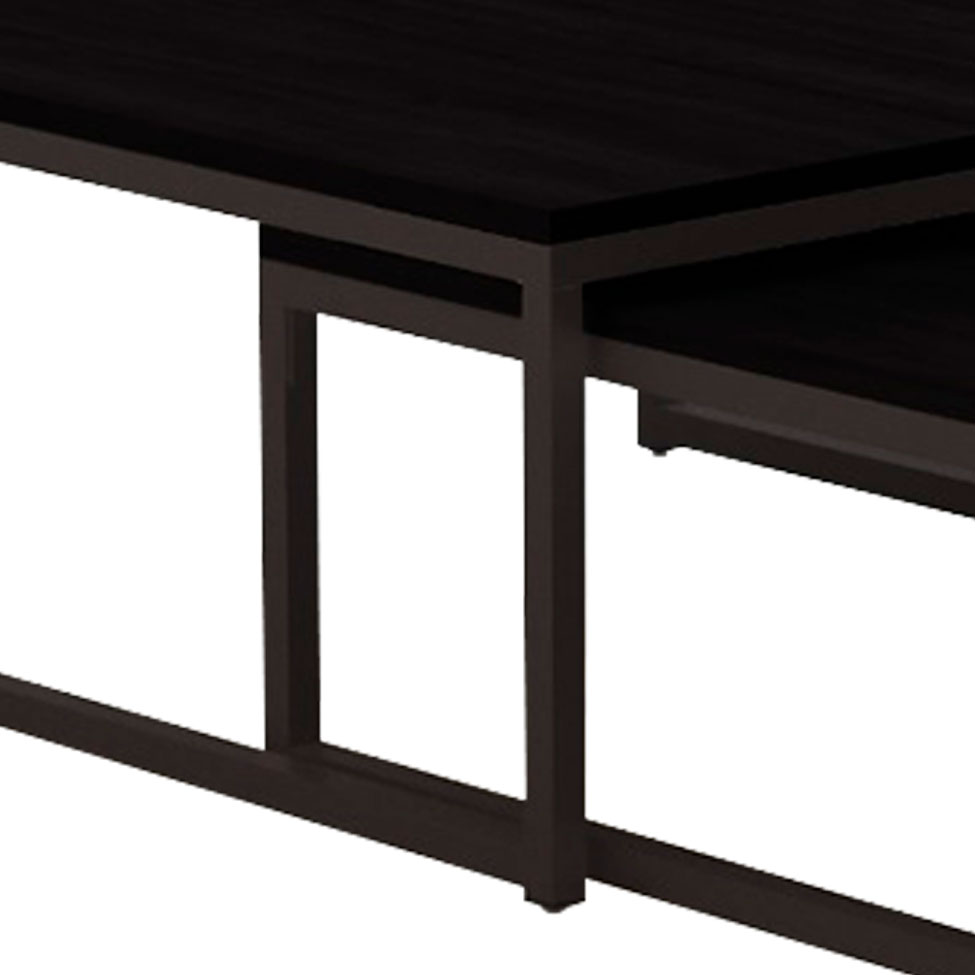 Mesa de Centro Quadrada Catarina Wood Preta