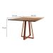 Mesa de Jantar Mônaco Quadrada Cobre e Imbuia 110 cm