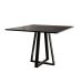 Mesa de Jantar Quadrada Mônaco Preta 110 cm