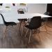 Mesa de Jantar Retangular Eiffel Wood Branca 120 cm