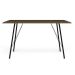 Mesa de Jantar Retangular Paraty Amêndoa e Preta 120 cm