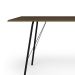 Mesa de Jantar Retangular Paraty Amêndoa e Preta 150 cm