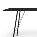 Mesa de Jantar Retangular Paraty Preta 140 cm
