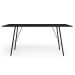 Mesa de Jantar Retangular Paraty Preta 150 cm
