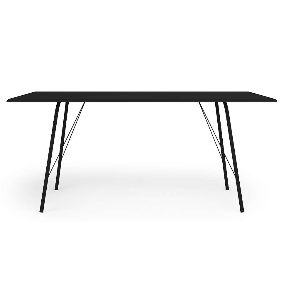 Mesa de Jantar Retangular Paraty Preta 150 cm