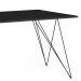 Mesa de Jantar Retangular Trama Preta 140 cm