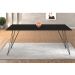 Mesa de Jantar Retangular Trama Preta 140 cm