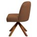 Cadeira De Jantar Cléo Base Giromad Linho Terracota - Nexta Casa