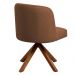Cadeira De Jantar Cléo Base Giromad Linho Terracota - Nexta Casa