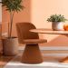 Cadeira de Jantar Liz Base Fixa Linho Terracota - Nexta Casa