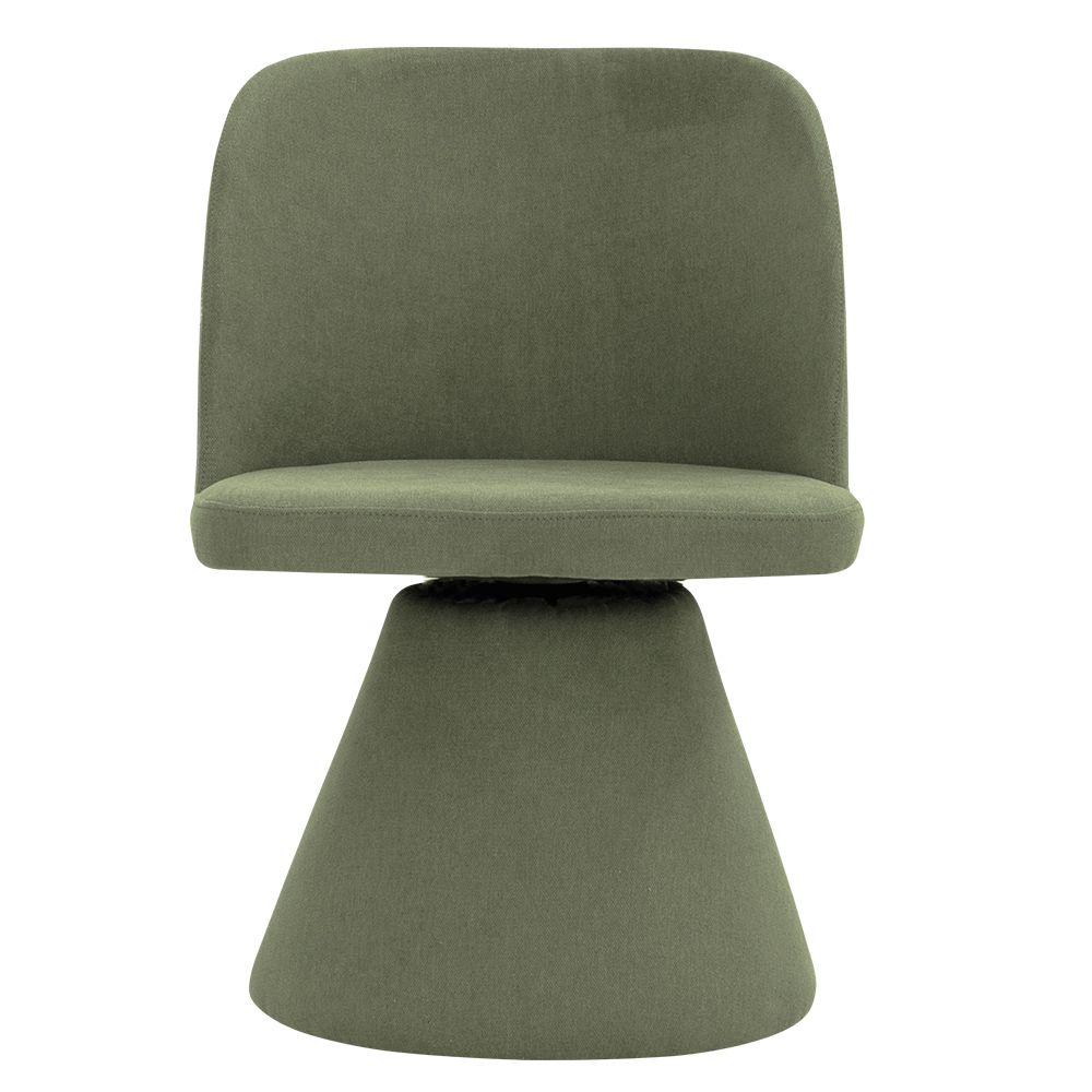 Cadeira de Jantar Liz Base Fixa Linho Verde - Nexta Casa