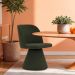 Cadeira de Jantar Liz Base Fixa Linho Verde Musgo - Nexta Casa