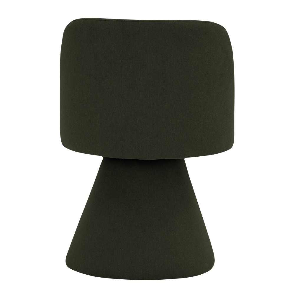 Cadeira de Jantar Liz Base Fixa Linho Verde Musgo - Nexta Casa