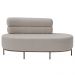 Chaise Mabel Encosto Direito Base Champagne Bouclé Sheep Bege Claro - Nexta Casa